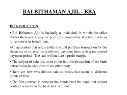 Di bawah konsep ini, bank memberi pembiayaan kepada pelanggan untuk memiliki harta atau perkhidmatan dengan membeli aset. Compare And Contrast Aitab And Al Bai Bithaman Ajil Ppt Download