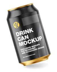 Metallic Can W Glossy Finish Mockup Present Your Design On This Mockup Includes Special Layers And Smart Object In 2020 Drinks Design Branding Design Packaging Canning