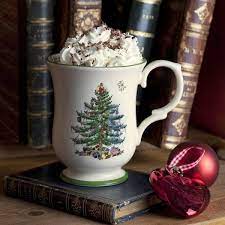 Christmas Tree Serve Romantic Coffee Mug Christmas Mugs Spode Christmas Spode Christmas Tree