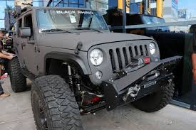 semaショー2017 jeep ジープ jkラングラー line x全塗装カスタム black rhino アルミホイールデモカー jeep wrangler sema show2017 ジープ jk ジープ 車両