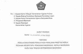 Check spelling or type a new query. Surat Edaran Dirjen Tentang Pejabat Penilai Dan Atasan Penilai Skp Guru Dan Tenaga Kependidikan Madrasah