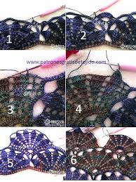 En esta galería encontrarán los puntos básicos que se usan en el tejido a crochet. Chal Crochet Con Punto Abanicos Grandes Patrones Y Paso A Paso