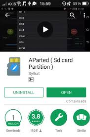 Dalam hal ini kalian dapat melakukan partisi dengan bantuan aplikasi aparted (sd card partition). Cara Partisi Sd Card Android Tanpa Menggunakan Pc Laptop