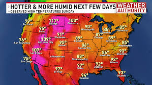 Real feel temperatures will be increasing to dangerous levels this week