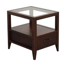 51 Off Crate Barrel Crate Barrel End Table With Drawer Tables In 2020 End Tables With Drawers End Tables Espresso End Table