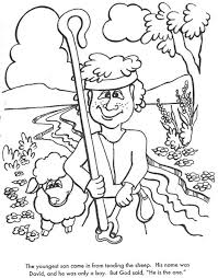 David the shepherd cute boy coloring pages to color, print and download for free along with bunch of favorite david the shepherd boy coloring page for kids. David Chosen As King Coloring Pages