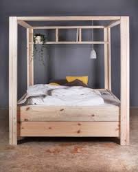 Himmelbett Vergers Aus Bauholz Bett Mobel Himmelbett Selber Machen Himmelbett