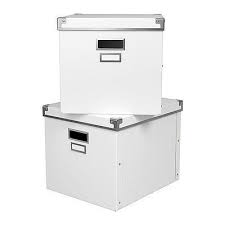 Ikea Kassett Box Mit Deckel Weiss Aufbewahrungsbox Schachtel 33x38x 30 Cm 2er Set Dekor Mebel