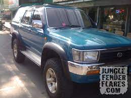 These are reproductions of the original fender flares that came on the wide body hilux surf and the 4runner medalist edition. 90 95 Toyota 4runner Fender Flares In Stock Also Hilux Surf Jungle Fender Flares Best 4x4 Flares