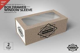 Box Window Sleeve Packaging Mock Up By Incdesign On Creativemarket Packaging Mockup Sleeve Packaging Free Packaging Mockup