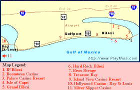 Map Of Biloxi Mississippi Casinos Crazybiloxi Com Crazybiloxi Biloxi Thecrazycities Com Travel Tips Ente Biloxi Biloxi Casino Casino Hotel