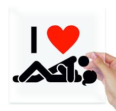 I love sex - наклейка стикеры на авто, машину, ноутбук, планшет, стену, для  сноуборда, доску, холодильни
