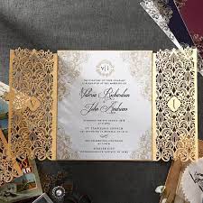 Enchanting Moroccan Inspired Invitation With Gold Plated Embellishment Without Foil Pwi16022 Dg In 2021 Classy Wedding Invitations Fancy Wedding Invitations Wedding Invitations Diy