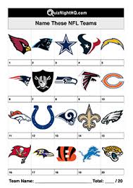 It's become an american tradition since the national football lea. Sports Team Logos 004 Nfl Quiznighthq