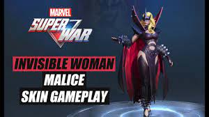 Marvel Super War - Invisible Woman: Malice Skin Gameplay (MSW) - YouTube