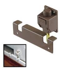 Brown Heavy Duty Sliding Door Quick Lock Foot Bolt Lock Unlock With Your Toe By Grainger Battalion Sliding Doors Sliding Door Hardware Home Security Tips