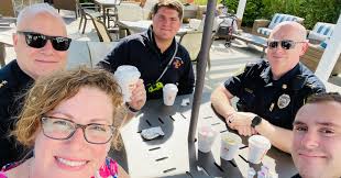 On the 23rd anniversary of 9/11, we honored our first responders, the  Hingham Fire and Emergency Management and Hingham Police, with breakfast  sandwiches and coffee. Our community shared a moment of silence,