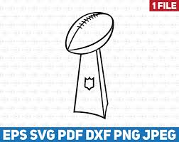 Super bowl lv (the 55th super bowl) will be played on sunday, feb. Super Bowl 2021 Contour Clipart Svg Vince Lombardi Trophy Etsy In 2021 Football Tattoo Clip Art Vince Lombardi