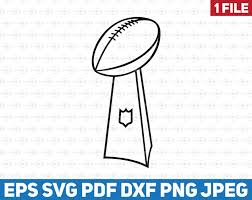 The super bowl will be on feb. Super Bowl 2021 Contour Clipart Svg Vince Lombardi Trophy Etsy In 2021 Football Tattoo Clip Art Vince Lombardi