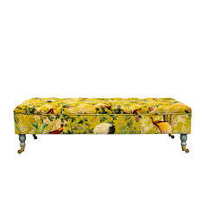 Tov furniture kaylee jumbo velvet ottoman in green. Saray Ottoman Royal Garden Green Velvet Ottomans Furniture Products