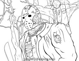 Charismatic Jason Coloring Pages Friday The 13th Coloring Book Art Coloring Books Coloring Pages