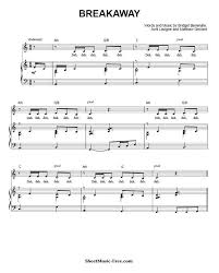Breakaway Sheet Music Kelly Clarkson Pdf Free Download Sheetmusic Breakaway Kellyclarkson Pianist Piano Musica Music Partitura Spartiti Pop Partituras