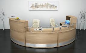 Same modules can be used in different ways to adapt each reception to the diverse shape range. Buy Arc 2 Curved Reception Desk In Beech Finish Auraa Design