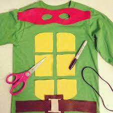 A Halfway Homemade Halloween Ninja Turtle Birthday Turtle Costumes Diy Ninja Turtle Costume