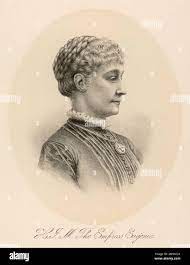 EUGENIA MARIA DE MONTIJO (1826 - 1920), wife of the French Emperor,  Napoleon III and mother of the Prince Imperial. Renowned beauty and arbiter  of taste. Lived to a ripe old age