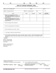 15 Printable Army Height And Weight Form Templates