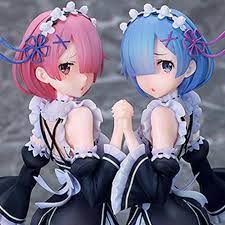 Re Zero Starting Life In Another World Rem Ram Twins Ver 1 7 Scale Figure Anime Anime Figures Ram And Rem