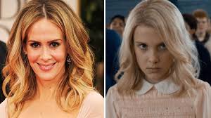 Sarah paulson made up for the awkward moment when starring alongside matthew perry in 2006's 'studio 60' — get the details Millie Bobby Brown Fans Think She Looks Like Sarah Paulson Teen Vogue