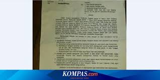 Dan jika kurang dari _ hari dari tarikh pengosongan itu, pihak pertama dikehendaki membayar kembali wang deposit sejumlah rm. Ini Isi Surat Pemberitahuan Kepada Warga Luar Batang Halaman All Kompas Com