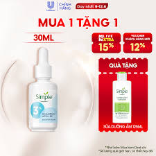 Tinh chất Simple Hyaluronic Acid + B5* Booster Serum cấp ẩm sâu đa tầng 30ml