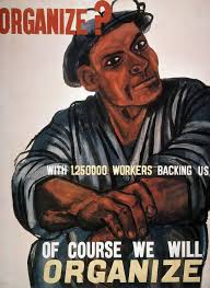 Labor Poster 1930S NOrganize With 1250000 Workers Backing Us Of Course We  Will Organize Original Oil On Canvas For A Poster Late 1930S By Ben Shahn  ...
