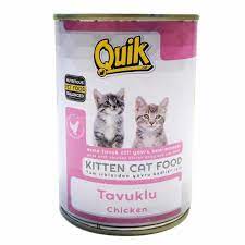 quik junior tavuklu konserve yavru kedi mamas 400 gr yavru kediler konserve vitaminler