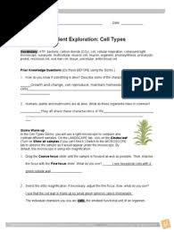 Cell structure answer key vocabulary: Which Protist Is Photosynthetic How Do You Know Gizmo