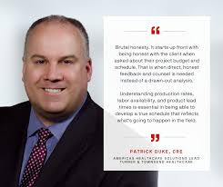 Patrick Duke, the Americas healthcare solutions lead with Turner &  Townsend, has served as a key leader