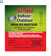 Hi Yield Indoor Outdoor 10 Permethrin Insecticide Label