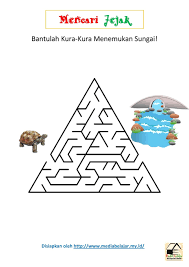 Lembar kerja anak tk tema air udara api. Mencari Jejak Bantulah Kura Kura Menemukan Sungai