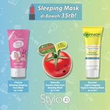Stylo Indonesia Di Instagram Hello Stylovers Dari Banyaknya Jenis Masker Sleeping Mask Merupakan Masker Yang Cukup Unik Loh Stylovers Karen Perawatan Kulit Alami Produk Jerawat Dan Perawatan Kulit