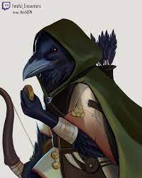 Kenku Ranger Fantasy Character Design Cute Fantasy Creatures Character Art