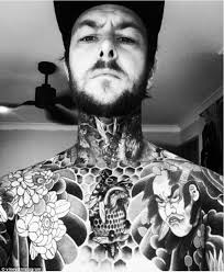 The Block's Dale Vine has signature owl and wolf throat tattoos removed by  lasers