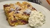 Dank leinsamen und flohsamenschalen bietet es nmlich auch jede menge wertvolle ballaststoffe. Thermomix Tm 5 Leckerer Rhabarberkuchen Mit Streusel Thermilicious Youtube