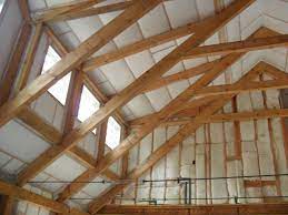 The stone wall is a gravity wall we built using tennessee fieldstone. The Walls And Ceilings Of This Post And Beam Home Are Filled With Netted Blown Fiberglass Building America Solution Center