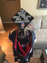 Description of the steps to prepare and wear graduation attire for students. The Office Got Me And My Wife Through High School 4 Years Of College And For Her 2 Years Of Grad School This Was Her Graduation Cap So Proud Of Her Pics