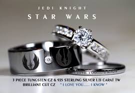 So I Keep Seeing The Doctor Who Version Of These Rings But Here S The Star Wars Version Star Wars Wedding Ring Star Wars Jewelry Star Wars Ring