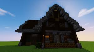 Christmas tree, dining room table, kitchen sink, sofa & chairs, . Medium Sized Medieval House Schematic Minecraft Map
