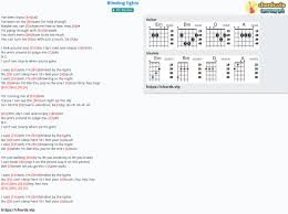 Blinded by the light is a song written and recorded by bruce springsteen, which first appeared on his 1973 debut album greetings from asbury park, n.j. Chord Blinding Lights The Weeknd Tab Song Lyric Sheet Guitar Ukulele Chords Vip