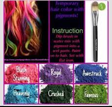 Younique Mineral Pigments As Temporary Hair Color Chalk Your Hair Even Works On Dark Hair Great For Kids T Temporary Hair Color Hair Color Diy Hair Chalk
